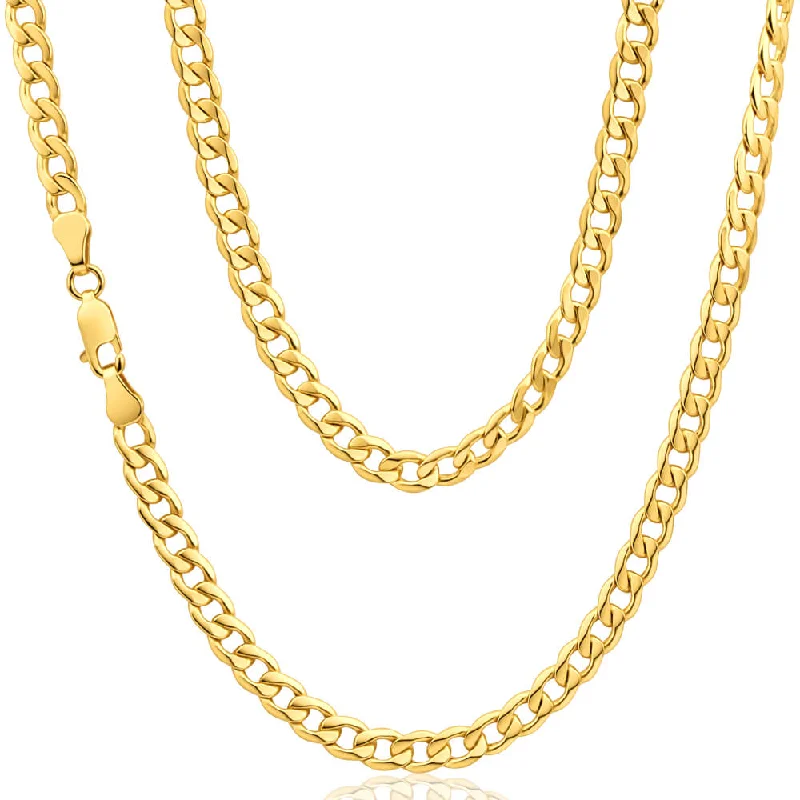 9ct Splendid Yellow Gold Copper Filled Curb Chain