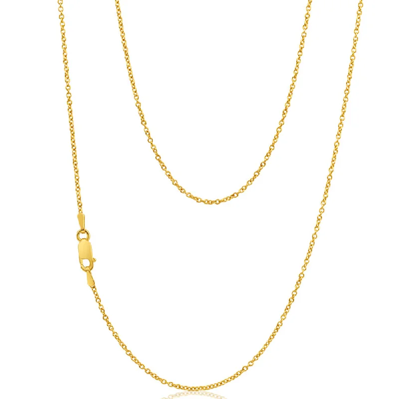 9ct Superb Yellow Gold Silver Filled Belcher Chain