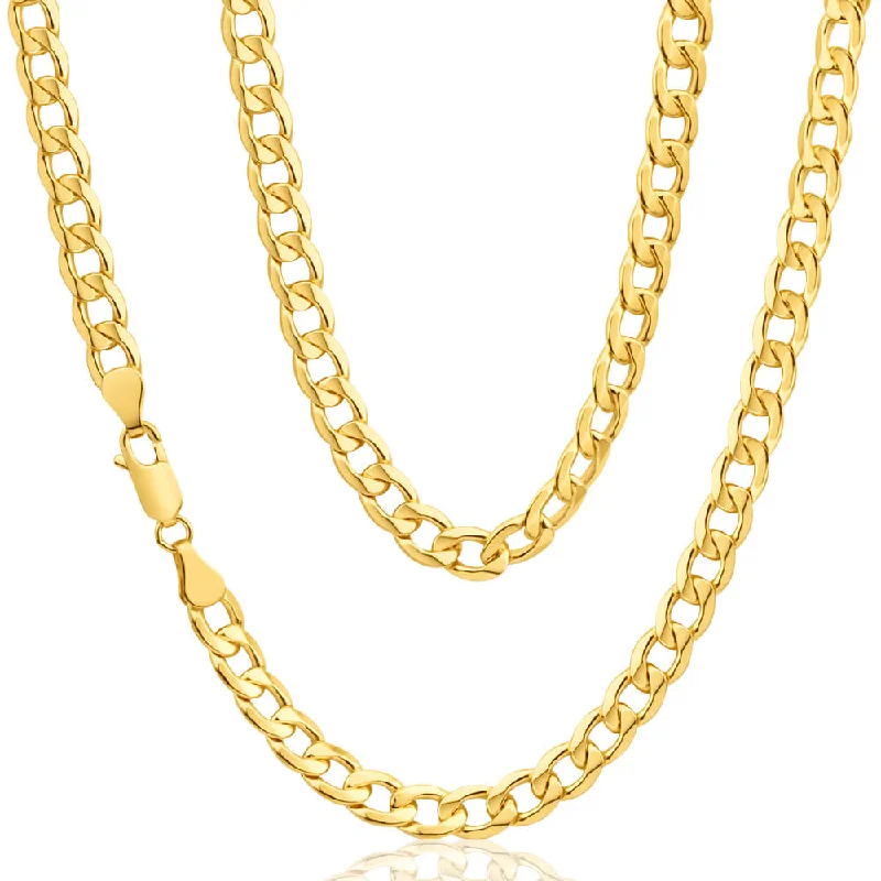 9ct Yellow Gold Copper Filled Curb Chain