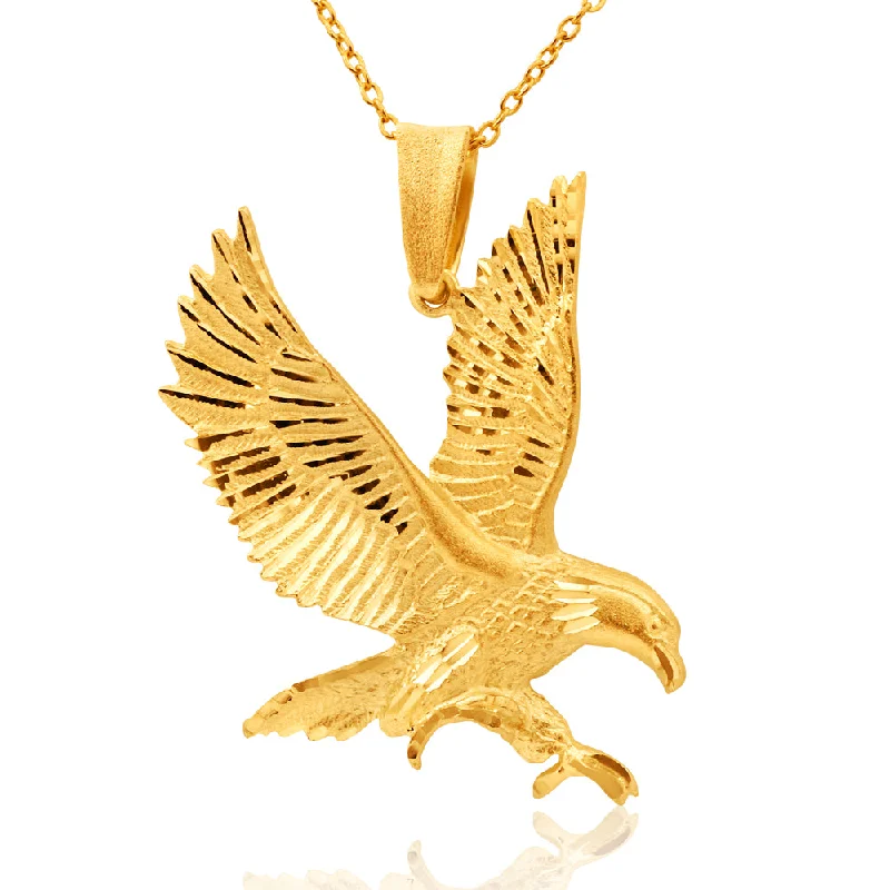 9ct Yellow Gold Eagle Pendant