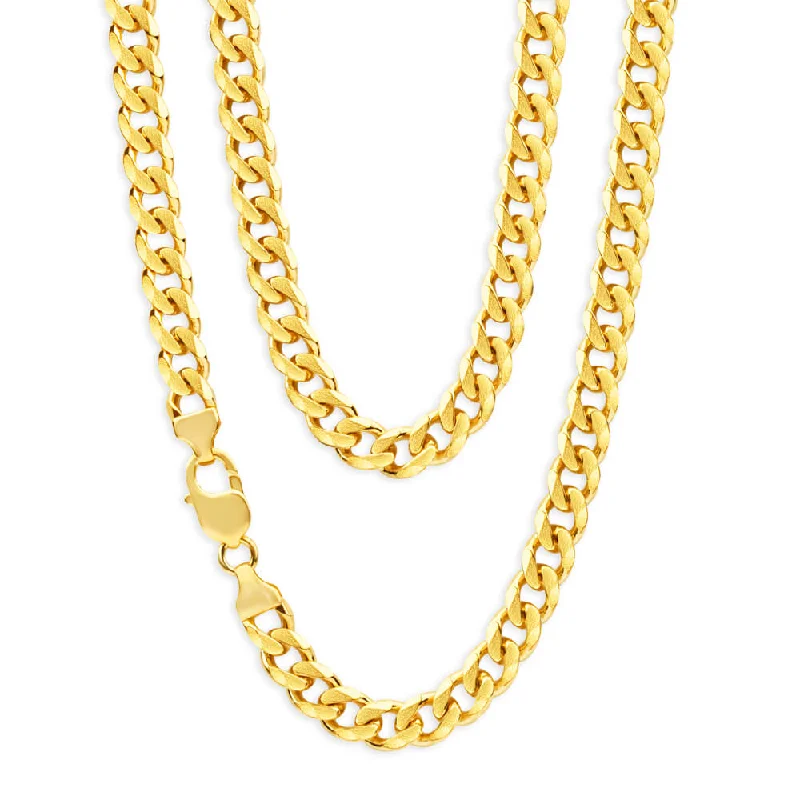 9ct Yellow Solid Gold 50cm 200 Curb Chain