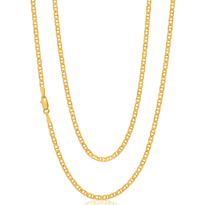 9ct Yellow Solid Gold Anchor Chain