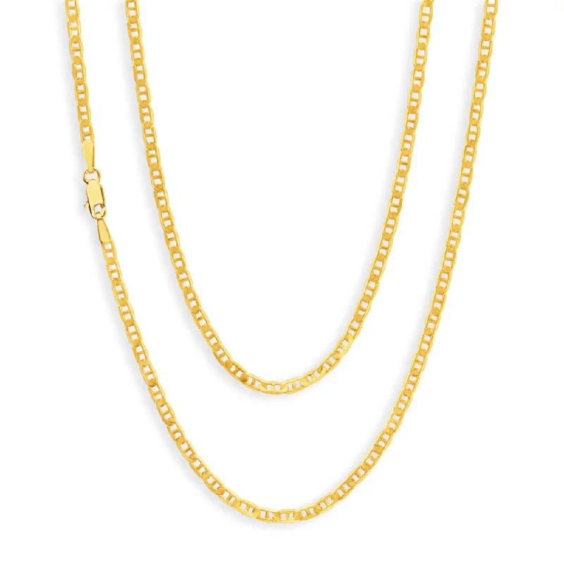 9ct Yellow Solid Gold Gorgeous Anchor 55cm Chain