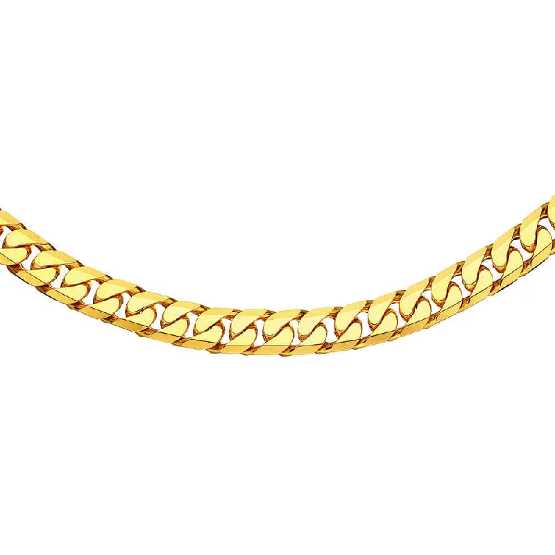 9ct Yellow SOLID Gold Heavy Curb 55cm Chain 550 Gauge