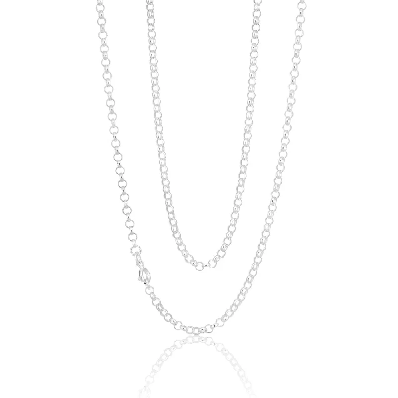 Sterling Silver 55cm 70 Gauge Belcher Chain