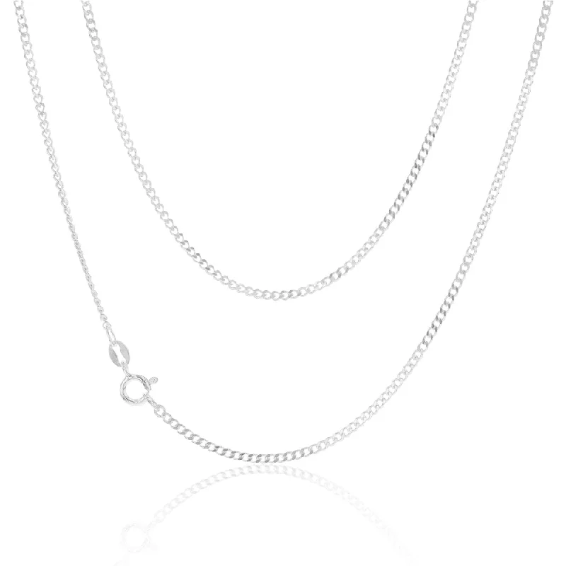 Sterling Silver 60 Gauge Curb Chain 45cm