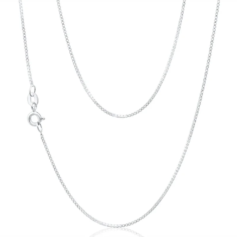 Sterling Silver 90 Gauge 44cm Box Chain