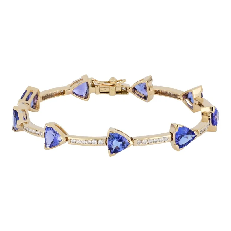 Tanzanite Bracelet  (Tanzanite 8.83 cts. White Diamond 1 cts.)