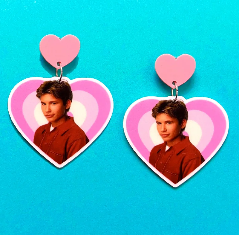 90s JTT Heart Drop Earrings