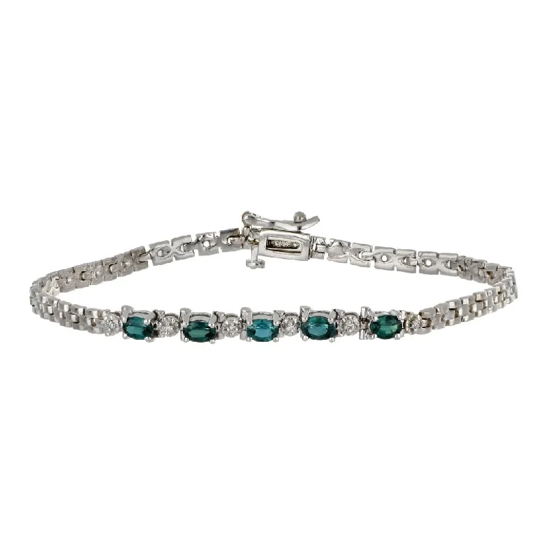 Alexandrite Bracelet (Alexandrite 1 cts. White Diamond 0.05 cts.)