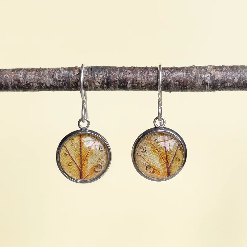 Autumn Leaf - Drop Earrings