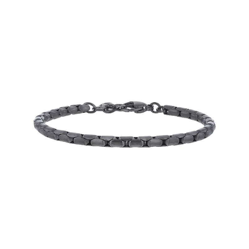 Benicio Stainless Steel Box Chain Bracelet