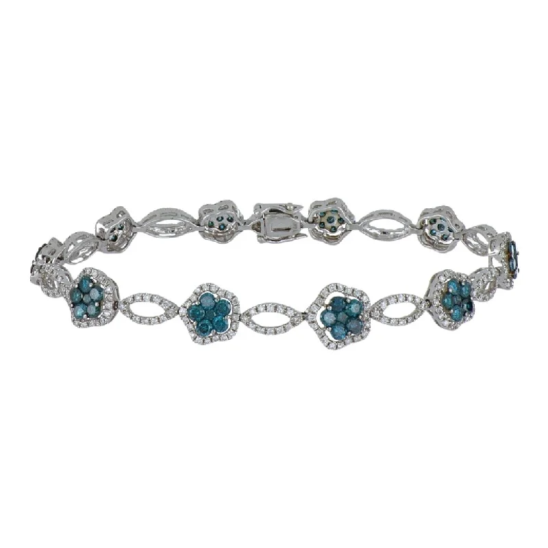 Blue Diamond Bracelet (Blue Diamond 2.75 cts. White Diamond 1.65 cts.)