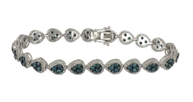 Blue Diamond Ladies Bracelet (Blue Diamond 3.26 cts. White Diamond 2.01 cts.)