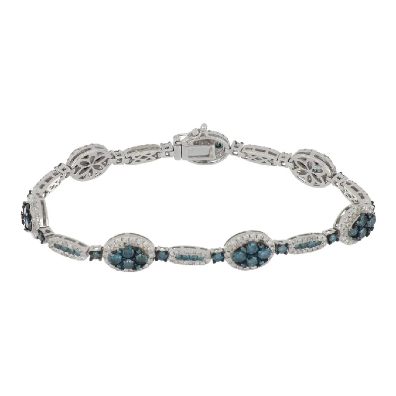 Blue Diamond Bracelet (Blue Diamond 4.41 cts. White Diamond 1.9 cts.)