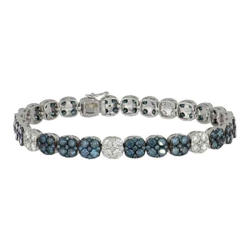 Blue Diamond Bracelet (Blue Diamond 7.6 cts. White Diamond 2.5 cts.)