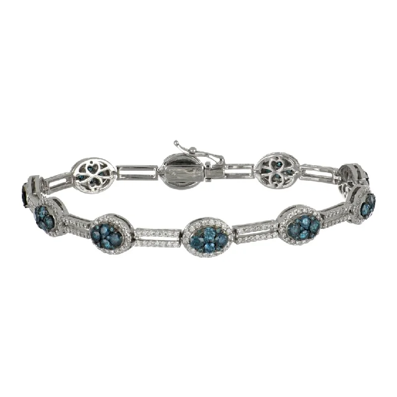 Blue Diamond Bracelet (Diamond 2.72 cts. White Diamond 1.49 cts.)