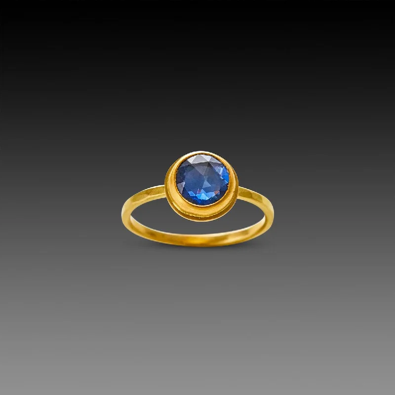 Blue Sapphire Solitaire Ring