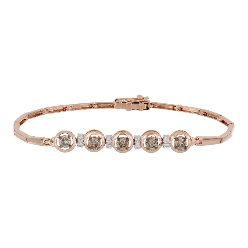 Brown Diamond Bracelet (Brown Diamond 1.05 cts. White Diamond 0.1 cts.)