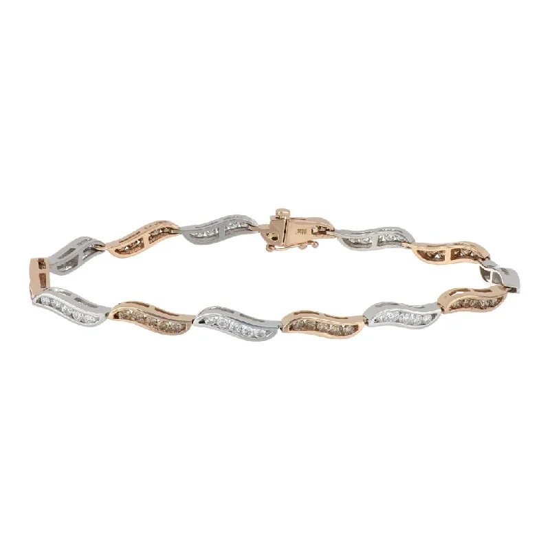 Brown Diamond Bracelet (Brown Diamond 1.58 cts. White Diamond 1.44cts.)