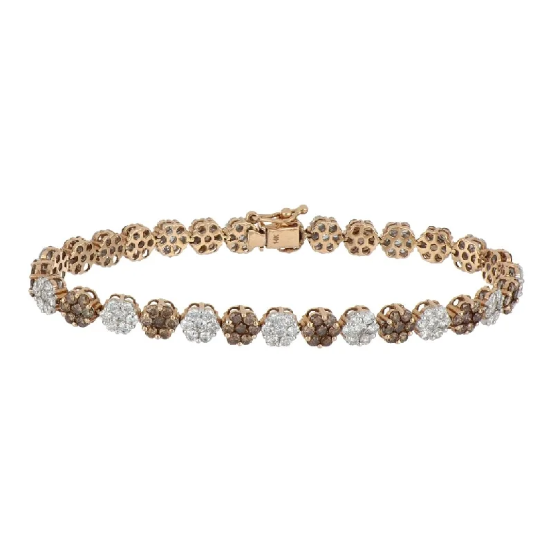 Brown Diamond Bracelet (Brown Diamond 3.38 cts. White Diamond 3.6 cts.)