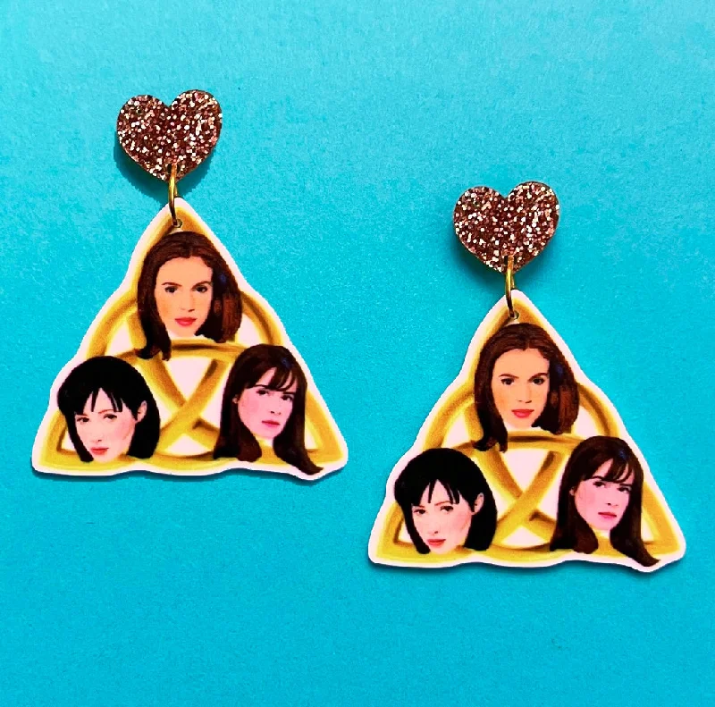 Charmed Sisters Drop Earrings