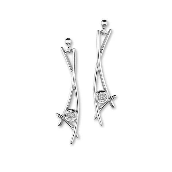 Cherish Silver Earrings CE441 Cubic Zirconia