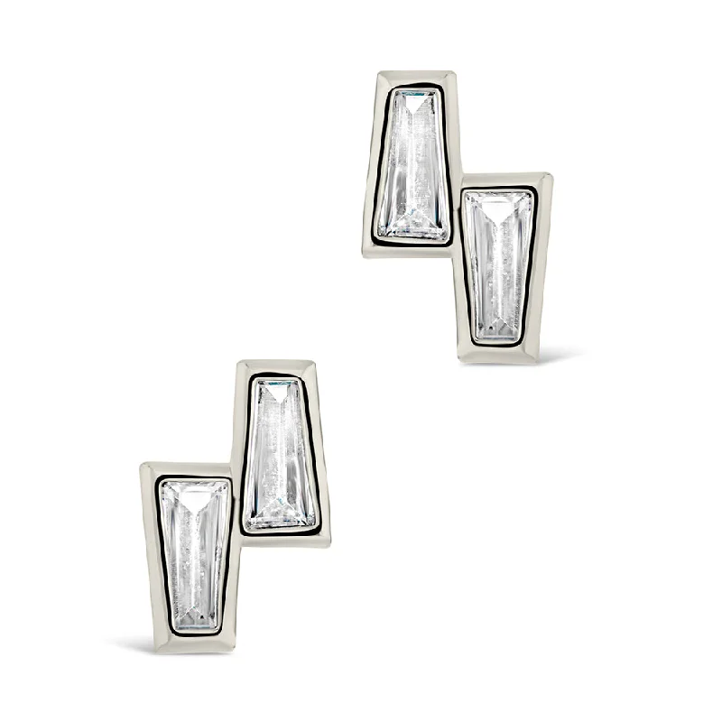 Colsie Tapered CZ Stud Earrings