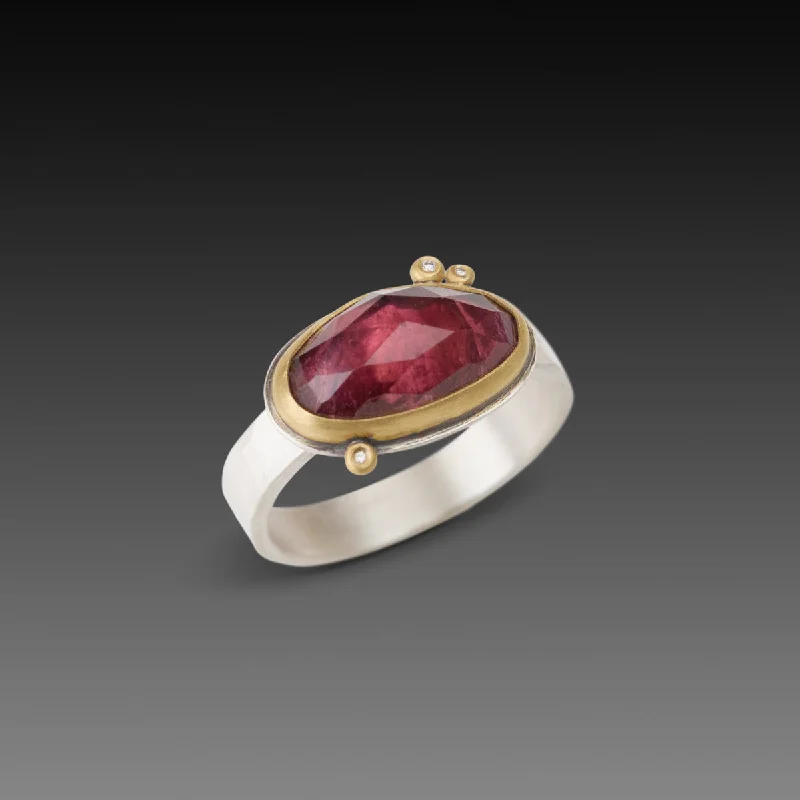 Dusky Pink Tourmaline Ring