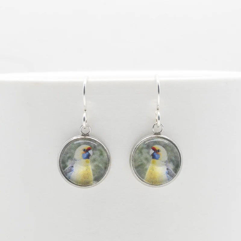 Green Rosella - Drop Earrings