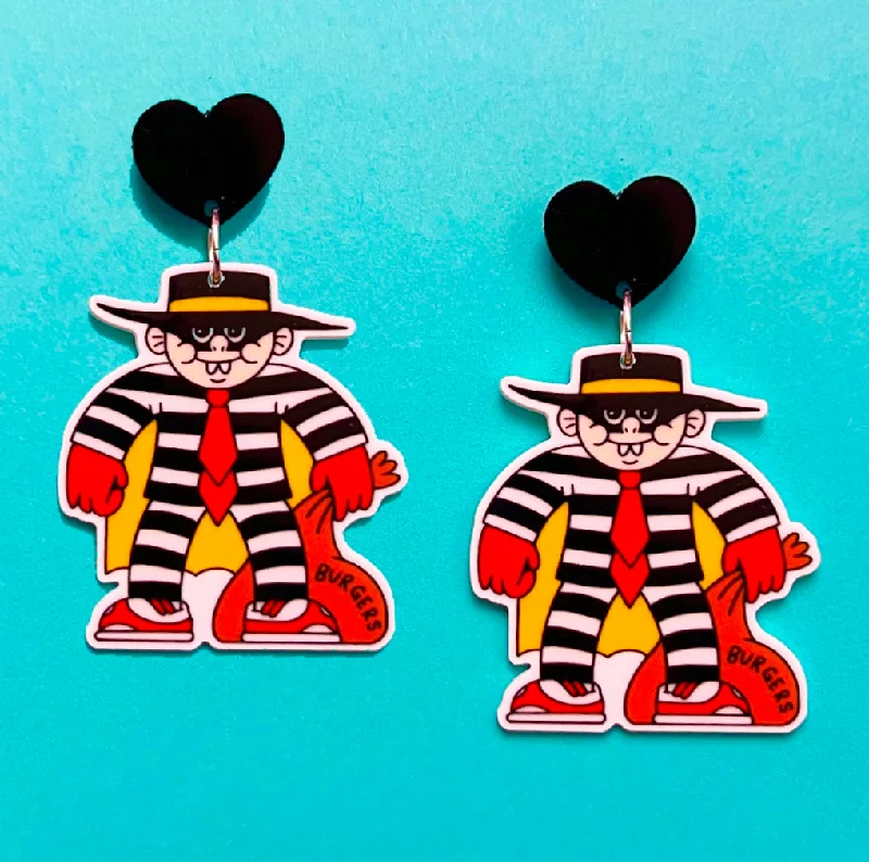 Hamburglar Drop Earrings