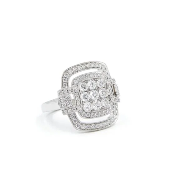 Ring - Chris Aire Heiress 18-Karat White Gold Diamond Ring