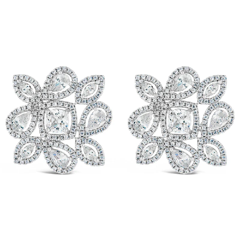 Kelsea CZ Statement Studs Earrings