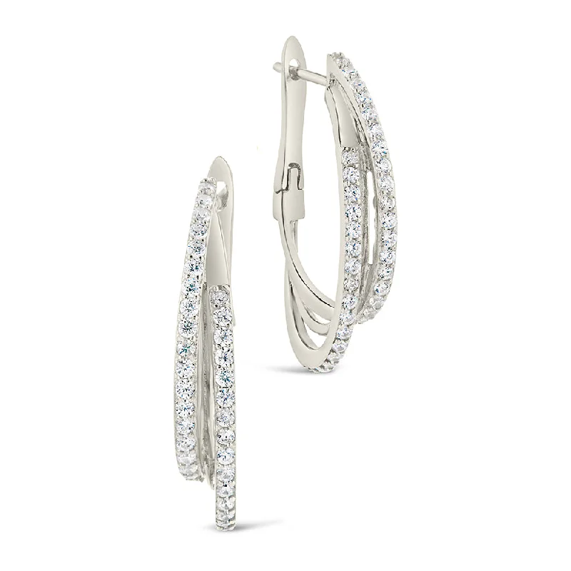 Kyle CZ Hoop Earrings