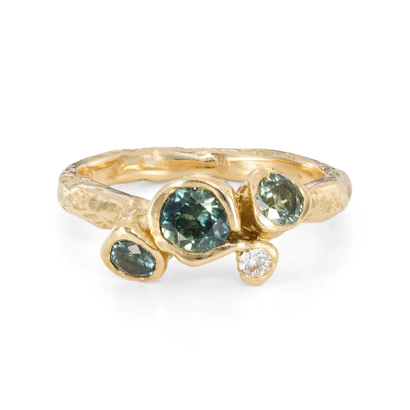 Green Sapphire Lansallos Ring