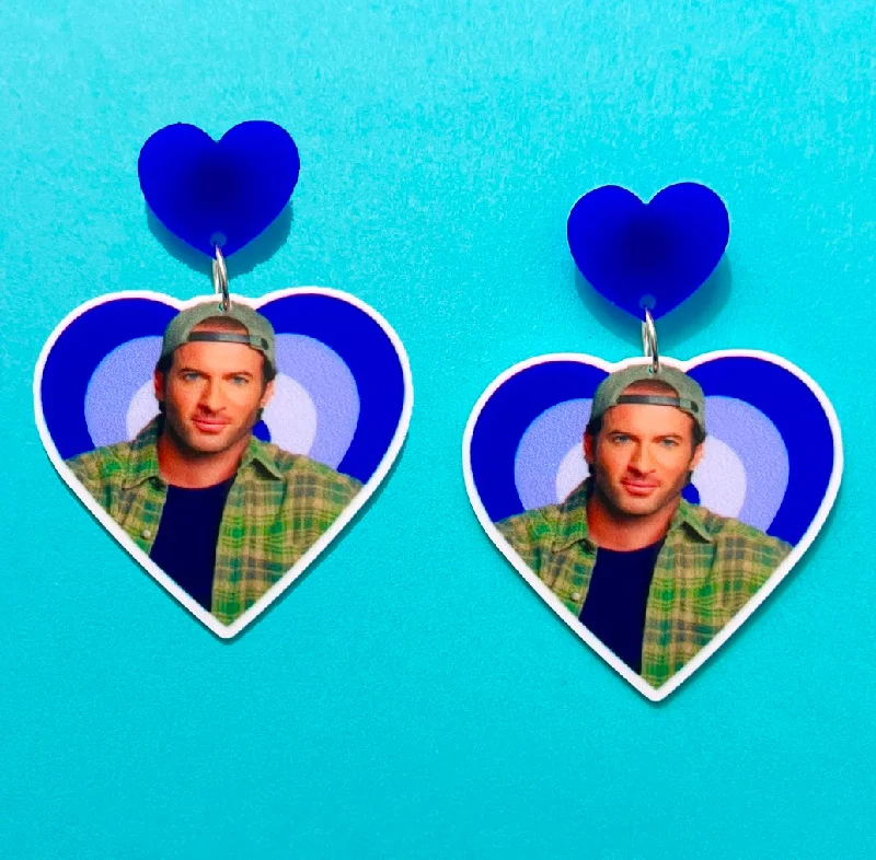 Luke Heart Drop Earrings