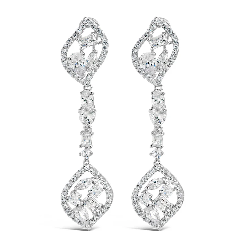 Mariah CZ Drop Earrings