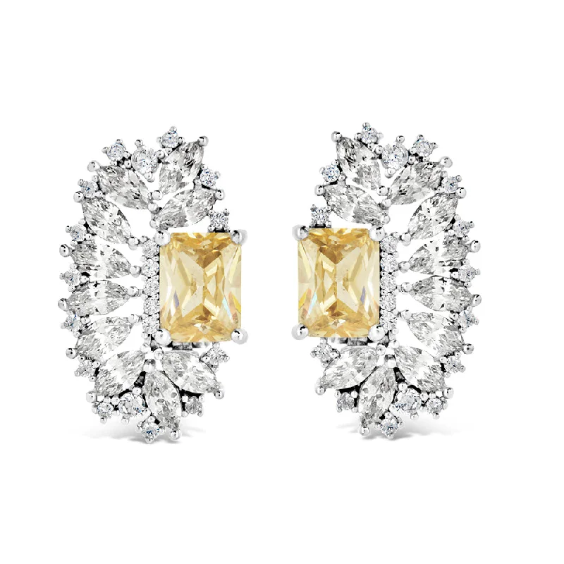 Nina Elongated CZ Stud Earrings