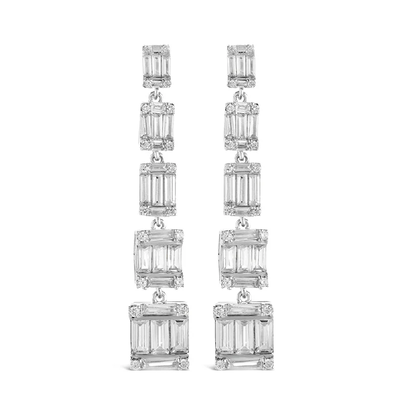 Penelope CZ Drop Stud Earrings