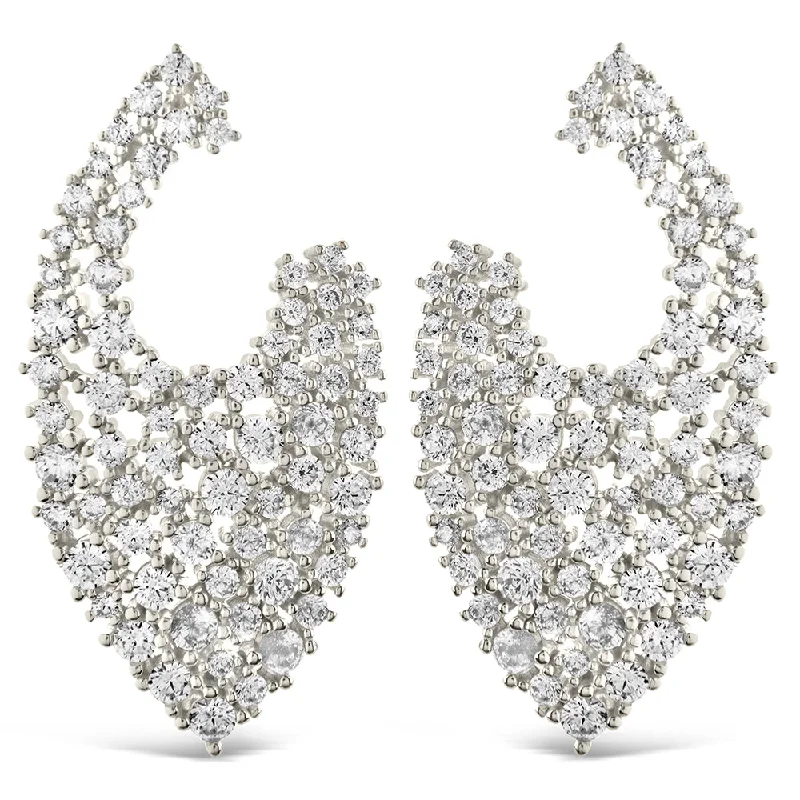 Priscilla CZ Statement Stud Earrings