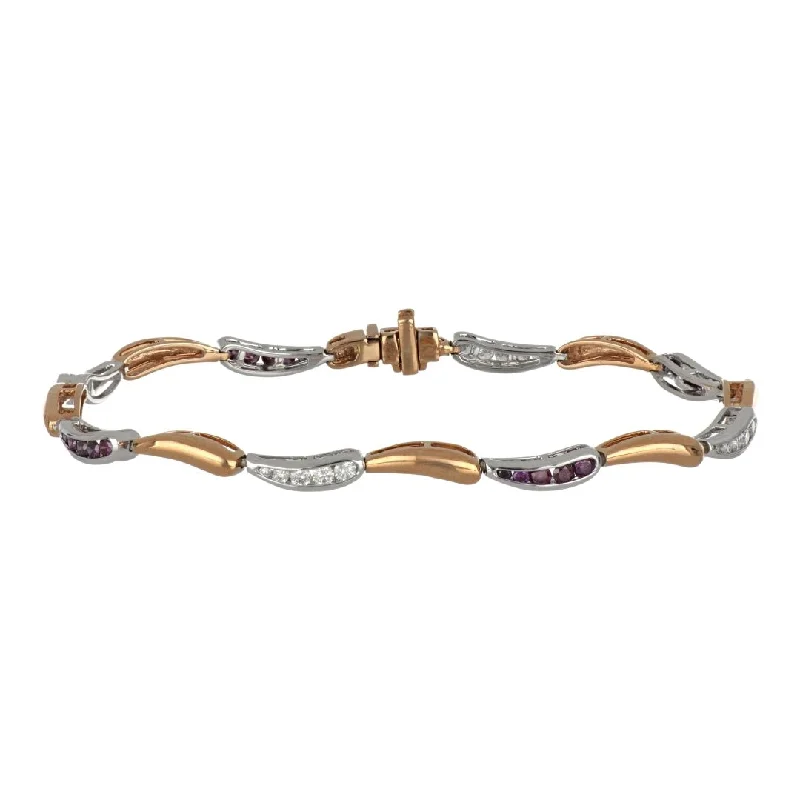 Purple Diamond Bracelet (Purple Diamond 0.54 cts. White Diamond 0.55 cts.)