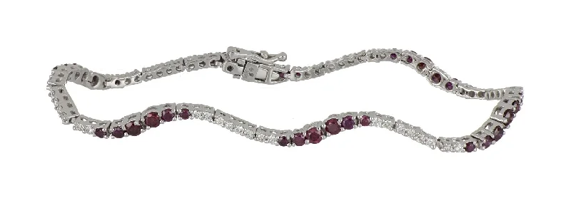 Purple Diamond Ladies Bracelet (Purple Diamond 2.08 cts. White Diamond 0.8 cts.)