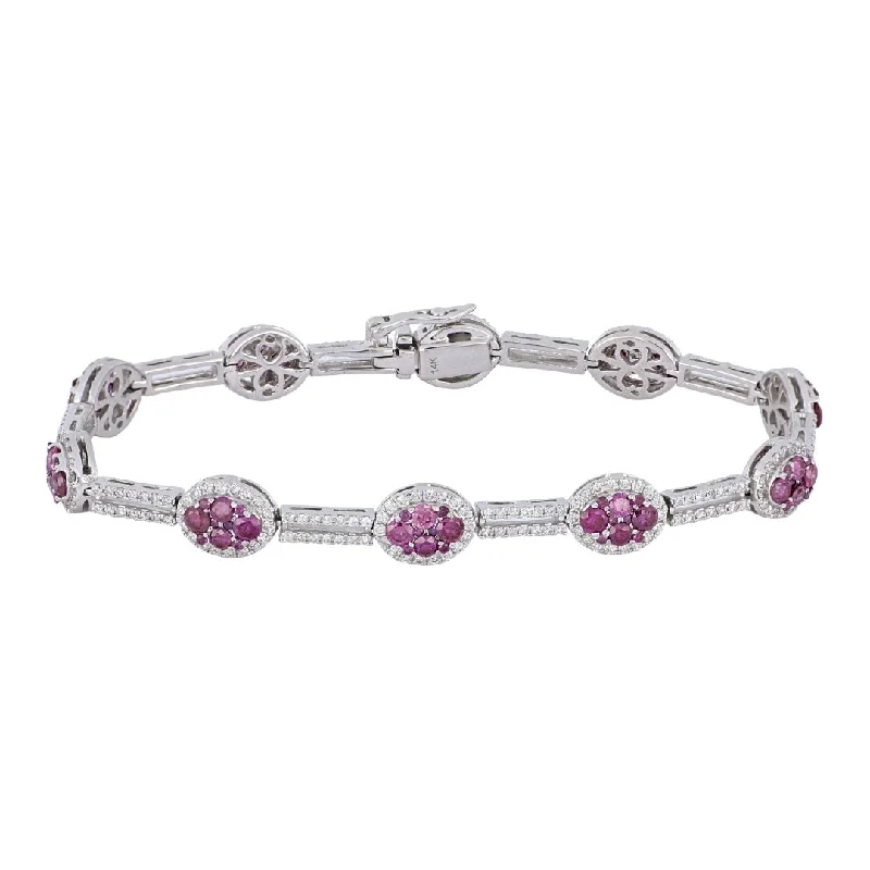 Purple Diamond Bracelet (Purple Diamond 2.97 cts. White Diamond 1.84 cts.)