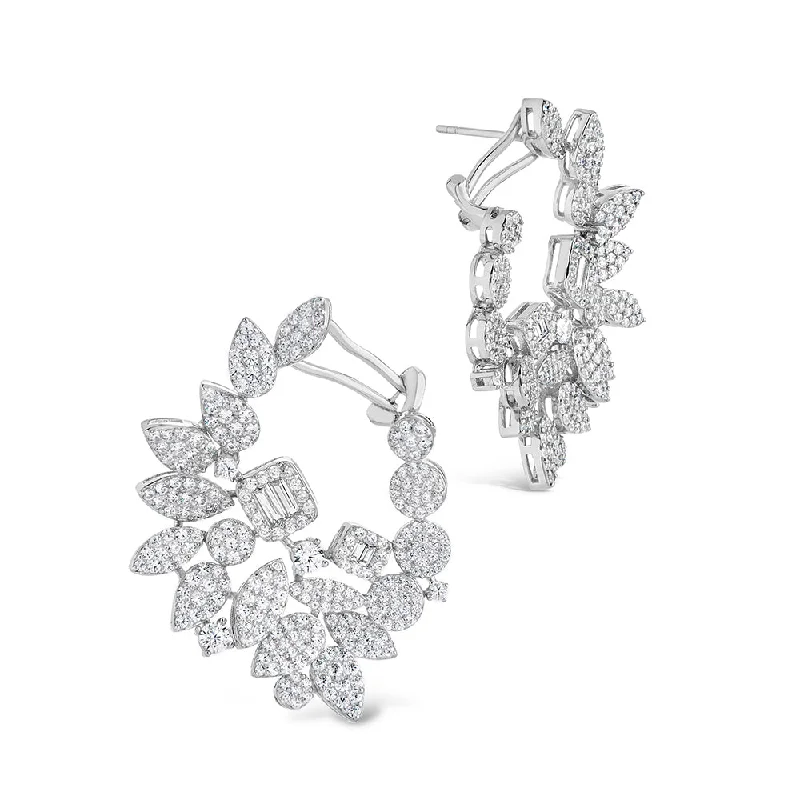 Rosie CZ Drop Stud Earrings