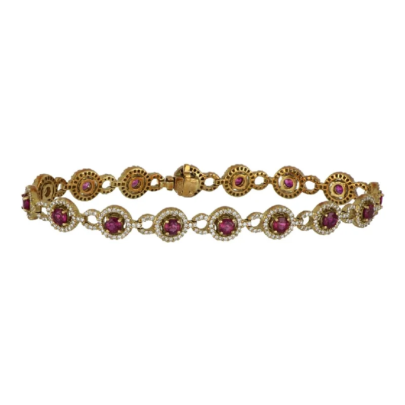 Ruby Bracelet (Ruby 3.45 cts. White Diamond 1.61 cts.)