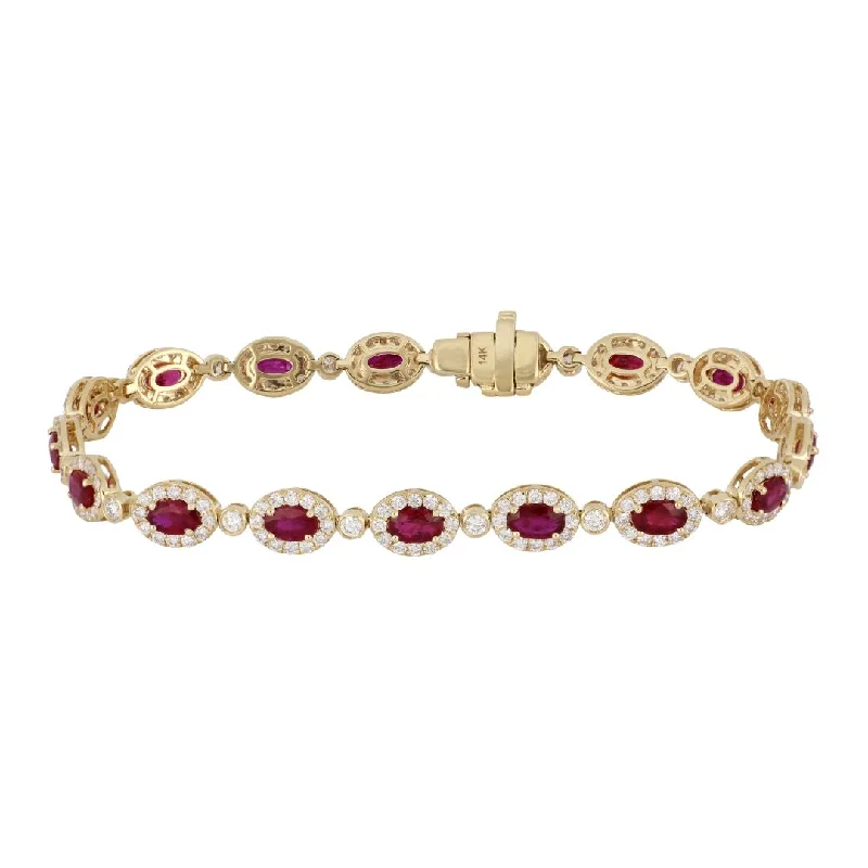 Ruby Bracelet (Ruby 4.87 cts. White Diamond 2.65 cts.)