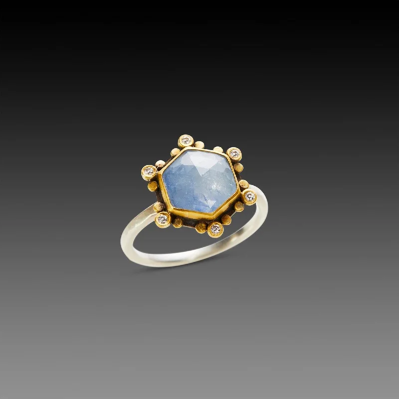 Sapphire Star Ring