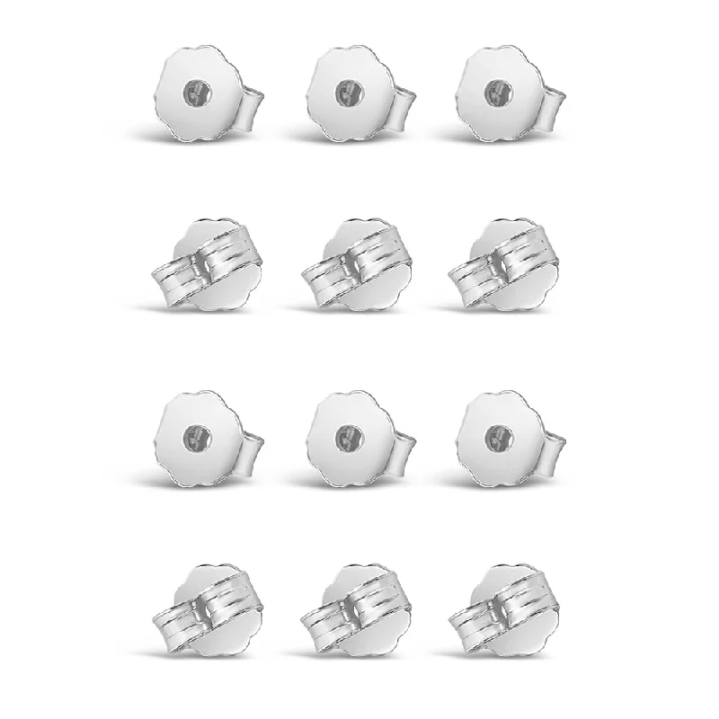 Sterling Silver Earring Backing (6 Pair)