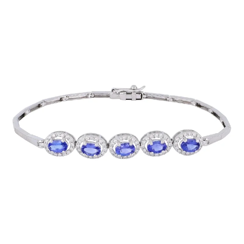 Tanzanite Bracelet (Tanzanite 2.55 cts. White Diamond 0.54 cts.)