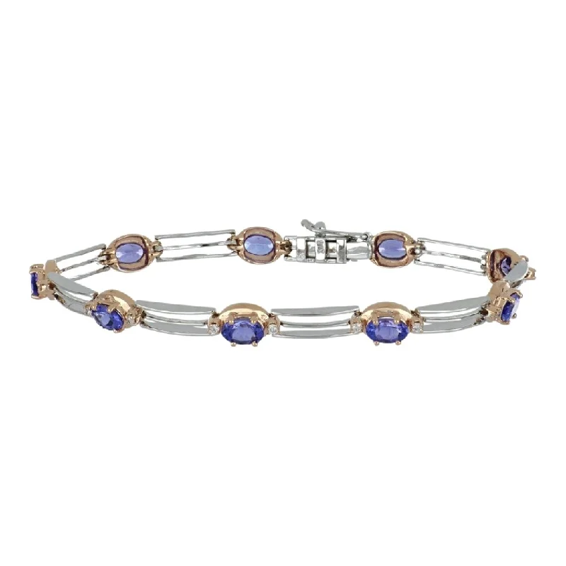 Tanzanite Bracelet (Tanzanite 4.3 cs. White Diamond 0.28 cts.)